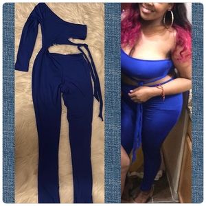 Unique stylish cobalt blue jumpsuit💙